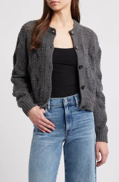 Frame Textured Stitch Wool Cardigan