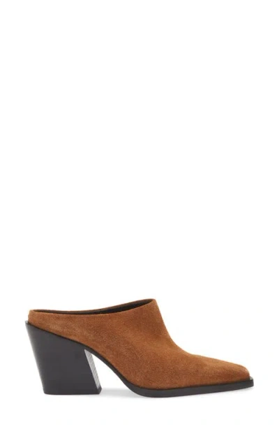 Rag & Bone Joni Suede Western Mules In Brown