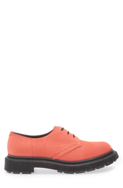 Adieu Plain Toe Derby In Pink