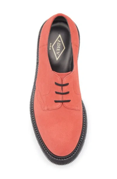 Adieu Plain Toe Derby In Pink