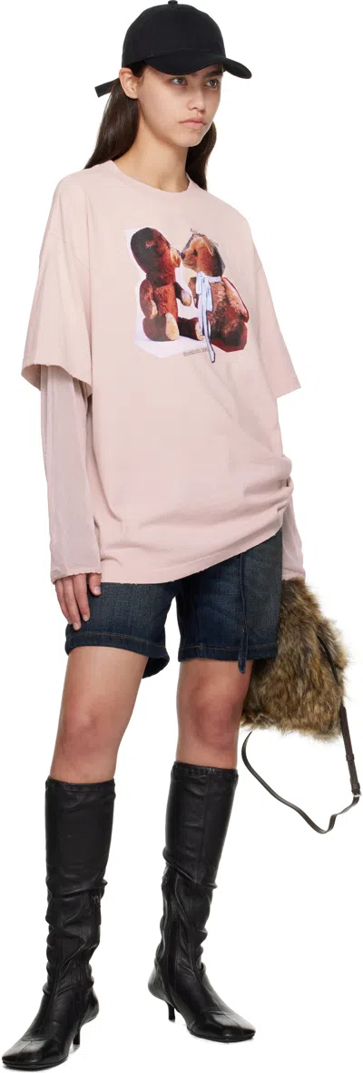 Acne Studios Navy Loose Fit Denim Shorts In Black