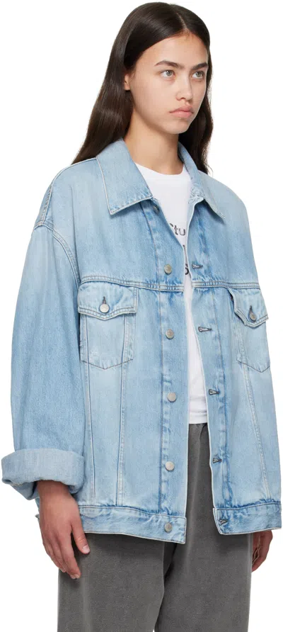 Acne Studios Button-front Denim Jacket In Blue