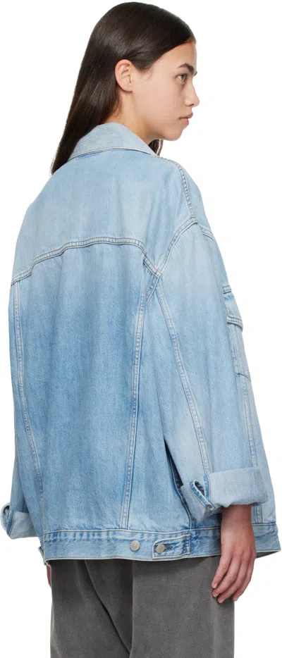 Acne Studios Button-front Denim Jacket In Blue