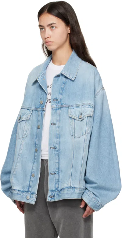 Acne Studios Button-front Denim Jacket In Blue