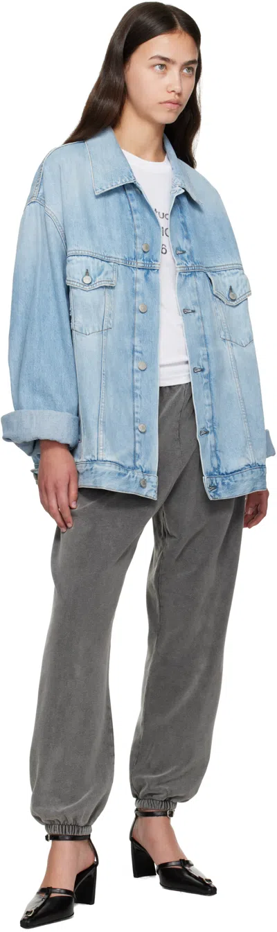 Acne Studios Button-front Denim Jacket In Blue