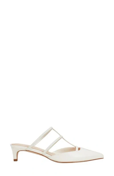 Marc Fisher Ltd Kodie Kitten Heel Pointed Toe Mule In White