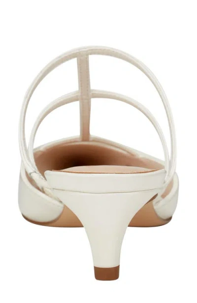 Marc Fisher Ltd Kodie Kitten Heel Pointed Toe Mule In White