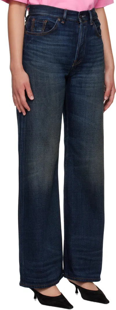 Acne Studios Navy 2021f Regular Fit Jeans In Gray