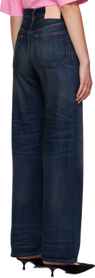 Acne Studios Navy 2021f Regular Fit Jeans In Gray