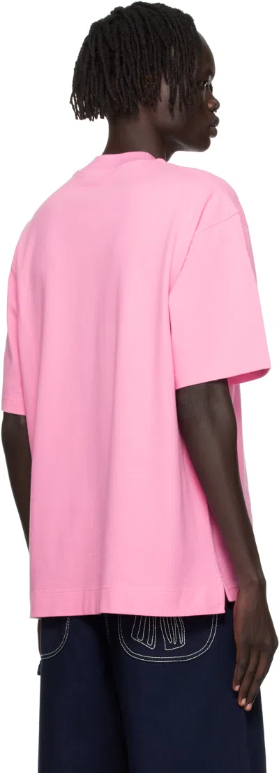 Acne Studios Man T-shirt Pink Size M Cotton
