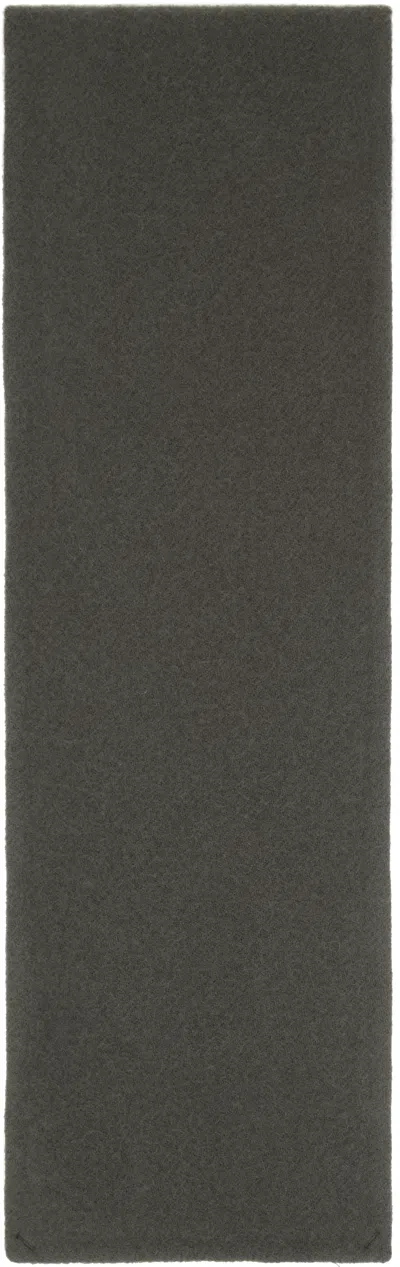 Rier Brushed Wool Scarf In Gray
