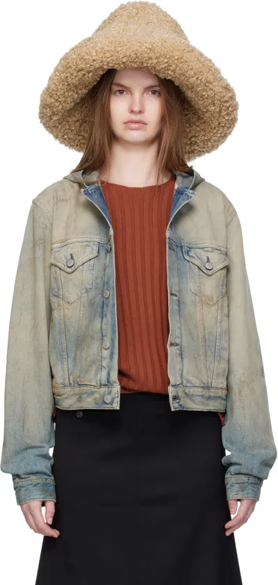 Ruslan Baginskiy Beige Faux-fur Hat In Brown