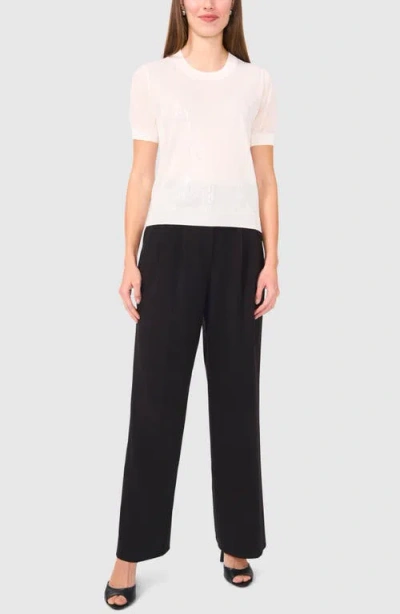 Halogen ® Sequin Sweater In White