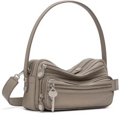 Acne Studios Taupe Camero Party Shoulder Bag In Brown