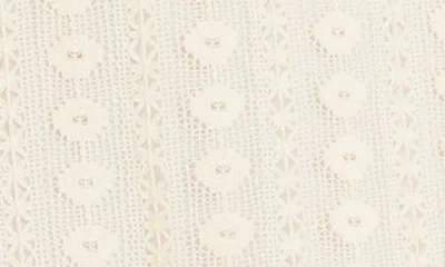 The Good Journey Open Stitch Cotton Midi Dress In Brown