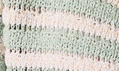 Rag & Bone Jace Striped Cotton-blend Lady Cardigan In Green Multi In Multi