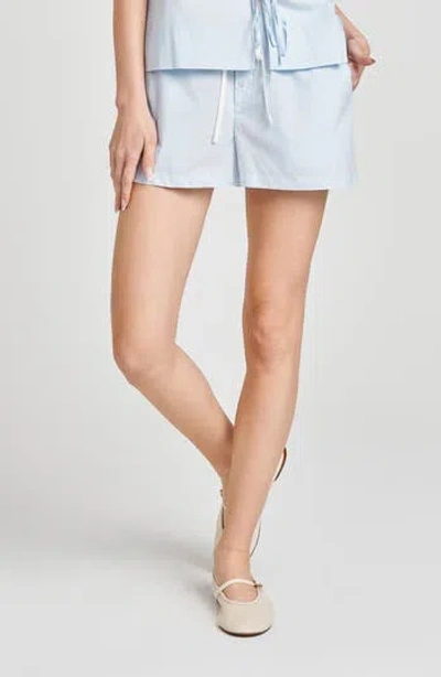 Wayf Tabitha Drawstring Shorts In Blue