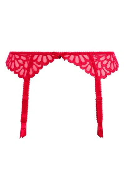 Freya Loveland Embroidered Mesh Garter Belt