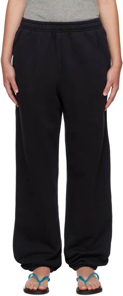 Acne Studios Black Cotton Sweatpants In Black