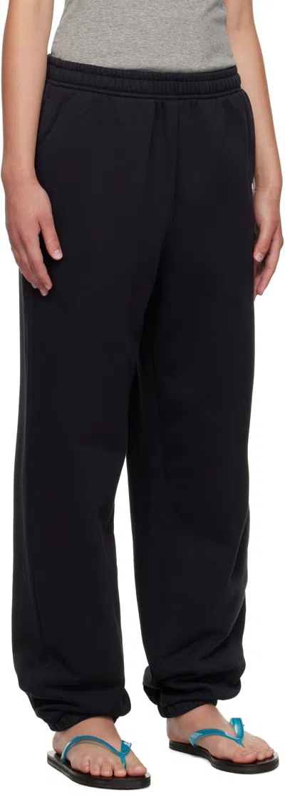 Acne Studios Black Cotton Sweatpants In Black