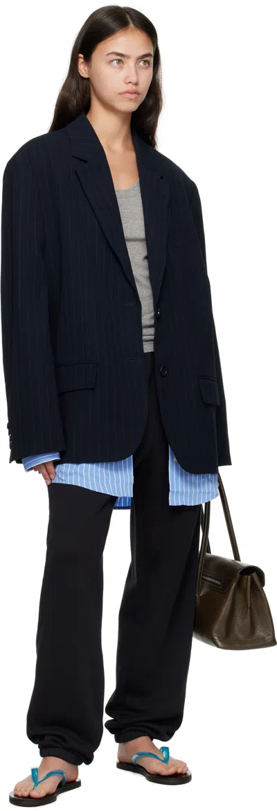 Acne Studios Black Cotton Sweatpants In Black