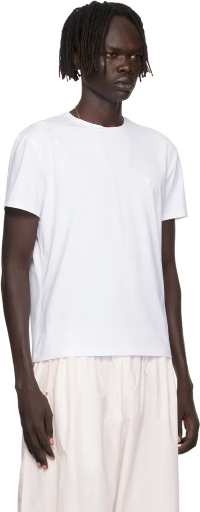 Acne Studios White Regular Fit T-shirt In White
