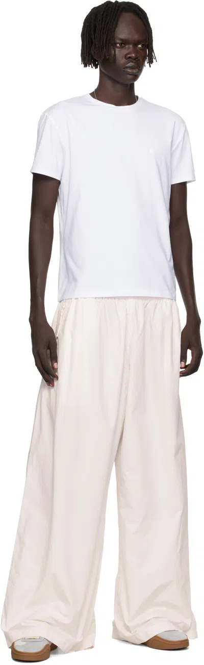 Acne Studios White Regular Fit T-shirt In White