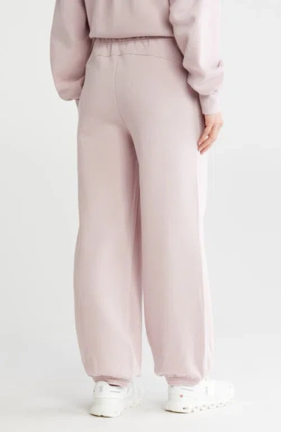 Z By Zella Feather Fleece Relaxed Joggers In White