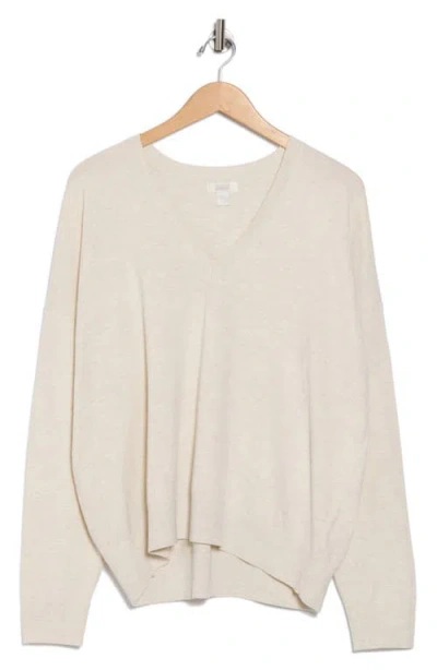 Nordstrom Rack V-neck Pullover Sweater In White