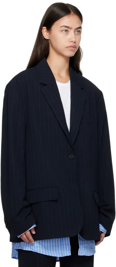 Acne Studios Layered Suit Jacket In Black