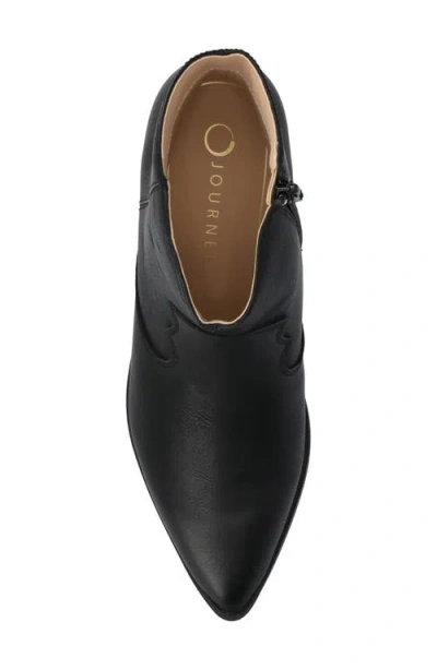 Journee Collection Journee Women's Taliah Medium And Wide Width Western Ankle Booties In Black