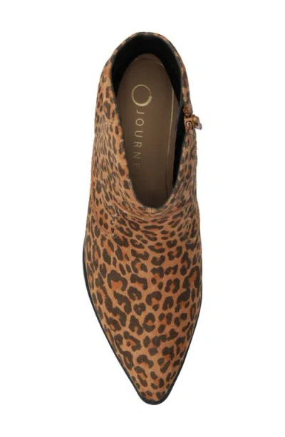 Journee Collection Women's Taliah Cuban Heel Comfort Ankle Booties In Brown