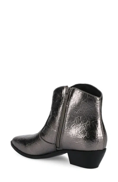 Journee Collection Journee Women's Taliah Medium And Wide Width Western Ankle Booties In Black