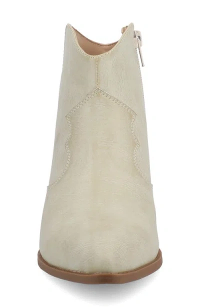 Journee Collection Journee Women's Taliah Medium And Wide Width Western Ankle Booties In Neutral