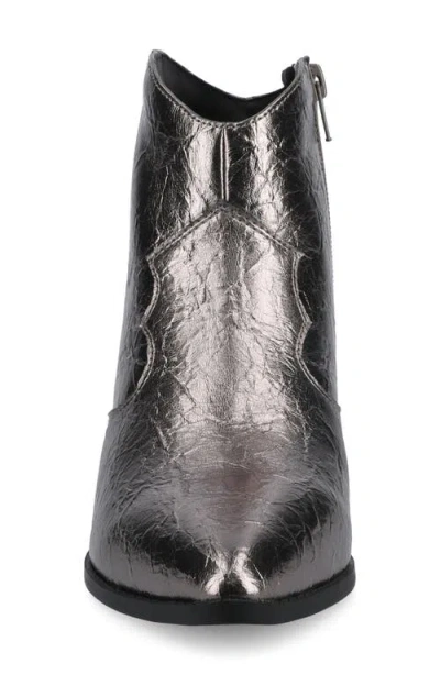 Journee Collection Journee Women's Taliah Medium And Wide Width Western Ankle Booties In Black