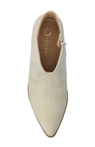Journee Collection Journee Women's Taliah Medium And Wide Width Western Ankle Booties In Neutral