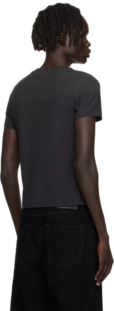 Acne Studios Black Logo T-shirt In Black