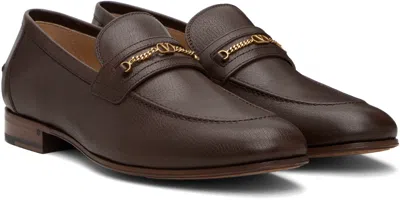 Valentino Garavani Vlogo Signature Leather Loafer In Brown