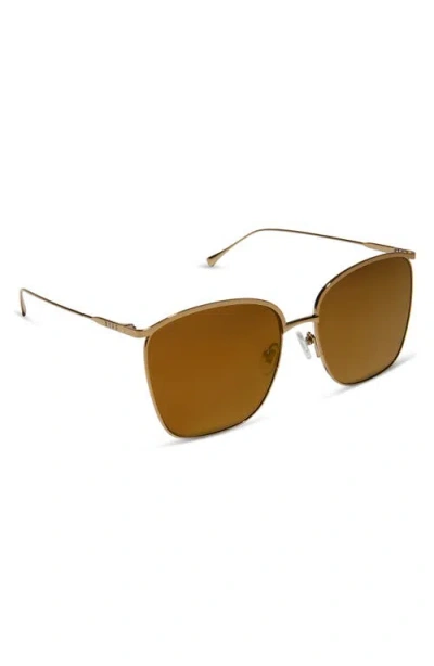 Diff Vittoria 60mm Square Sunglasses In Brown