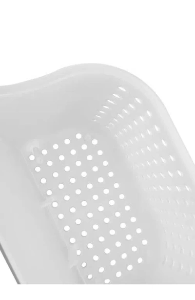 J&v Textiles J And V Textiles Portable Shower Caddy In White