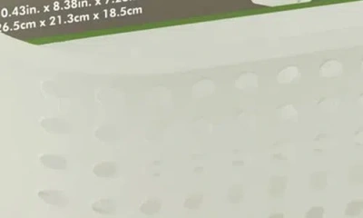 J&v Textiles J And V Textiles Portable Shower Caddy In White