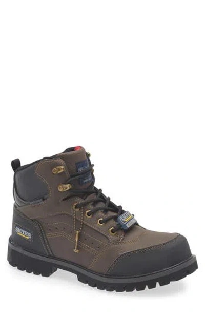 Smiths Workwear Barwick Steel Toe Lace-up Boot In Brown
