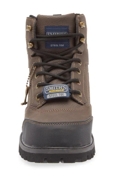 Smiths Workwear Barwick Steel Toe Lace-up Boot In Brown