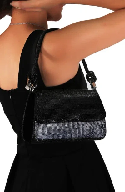 Berness Rhinestone Shoulder Bag In Black