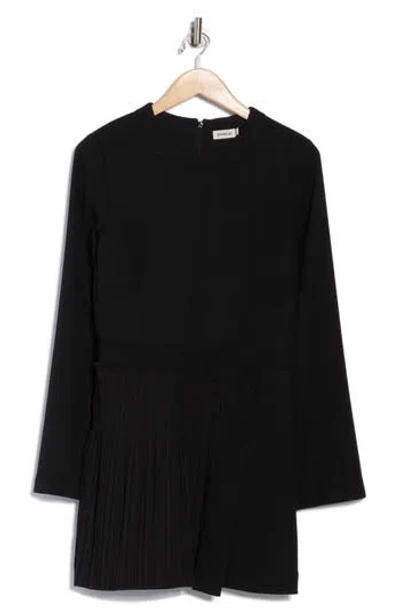 Simkhai Zabelle Long Sleeve Minidress In Black