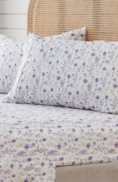 Woven & Weft Floral Print Microfiber Sheet Set