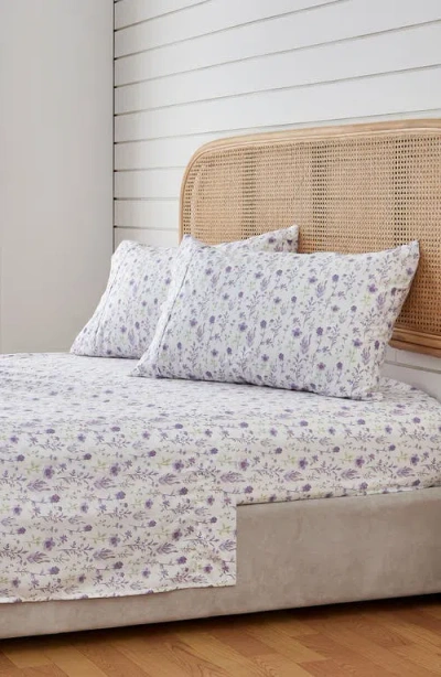 Woven & Weft Floral Print Microfiber Sheet Set
