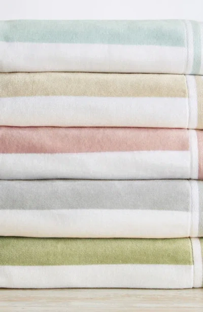 Woven & Weft 4-pack Oversize Stripe Beach Towels In Blue