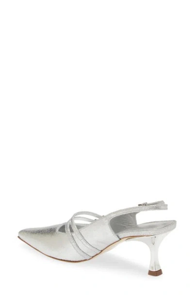 Kaanas Kaia Double Strap Slingback Pump In Metallic