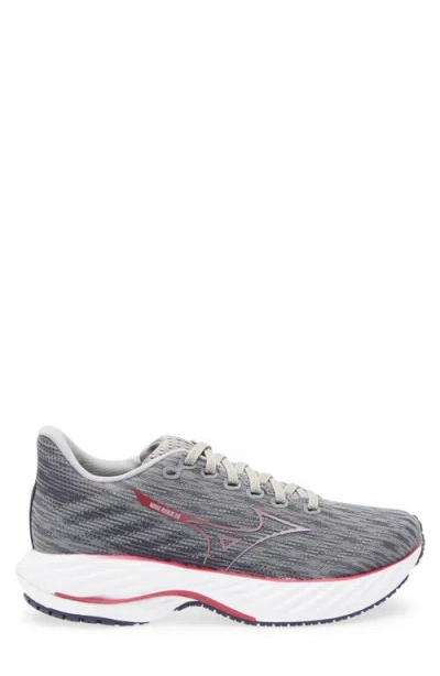 Mizuno Wave Rider 28 Running Shoe In Gray